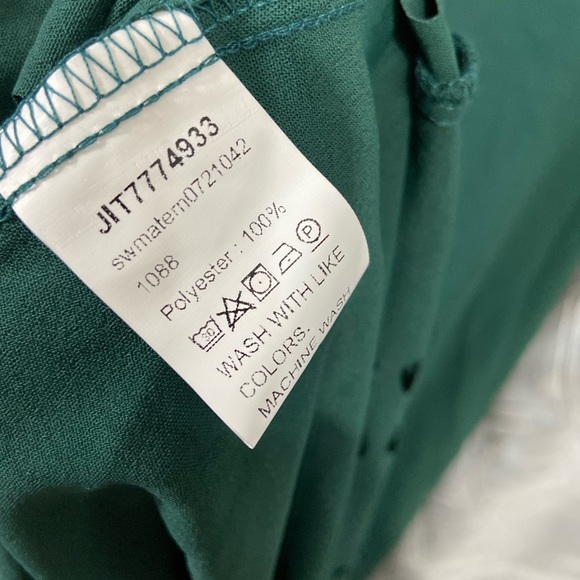 Dress green high low maternity nursery fashion maxi xs - Picture 12 of 13